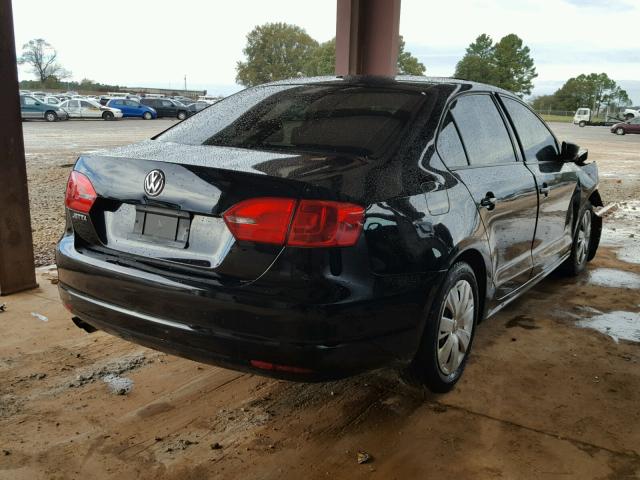 3VW2K7AJ2CM054370 - 2012 VOLKSWAGEN JETTA BASE BLACK photo 4