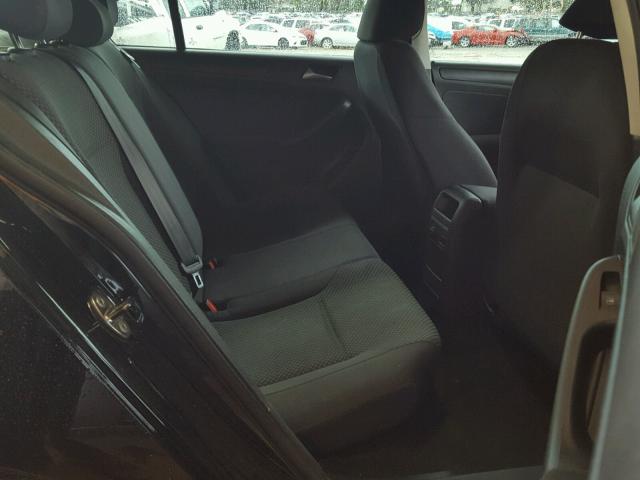 3VW2K7AJ2CM054370 - 2012 VOLKSWAGEN JETTA BASE BLACK photo 6