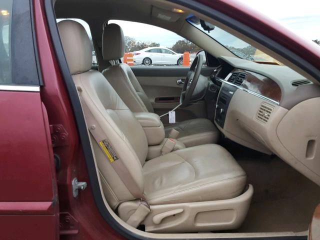 2G4WD582161193981 - 2006 BUICK LACROSSE C MAROON photo 5