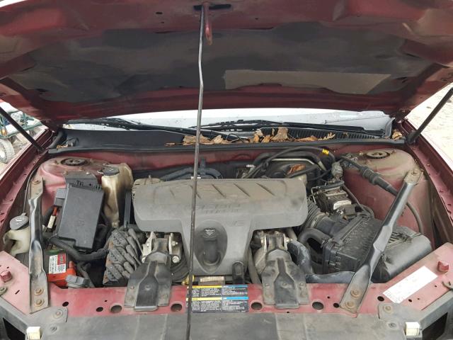 2G4WD582161193981 - 2006 BUICK LACROSSE C MAROON photo 7