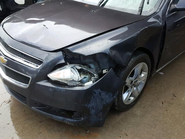 1G1ZC5EB6A4163552 - 2010 CHEVROLET MALIBU 1LT GRAY photo 9