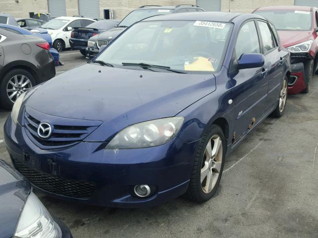 JM1BK143441202112 - 2004 MAZDA 3 HATCHBAC BLUE photo 2