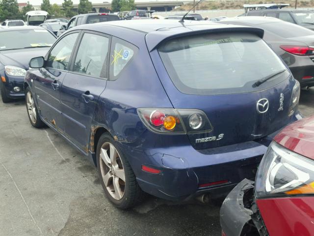 JM1BK143441202112 - 2004 MAZDA 3 HATCHBAC BLUE photo 3