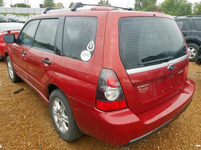 JF1SG66608H728911 - 2008 SUBARU FORESTER S RED photo 3