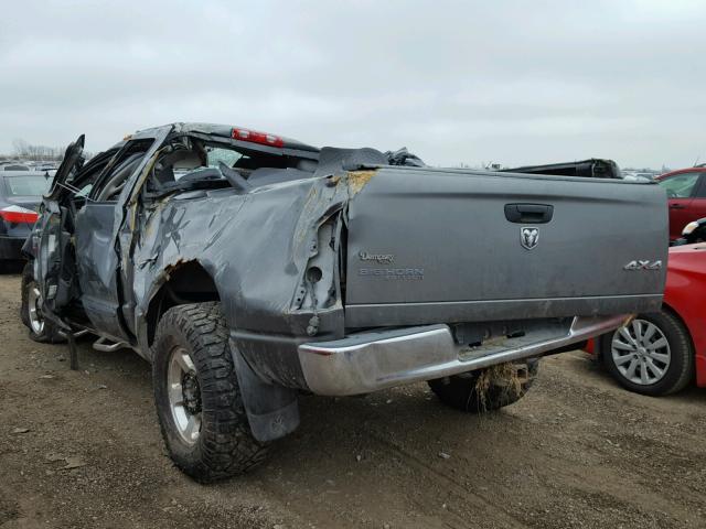 3D7KS28A07G820909 - 2007 DODGE RAM 2500 S GRAY photo 3