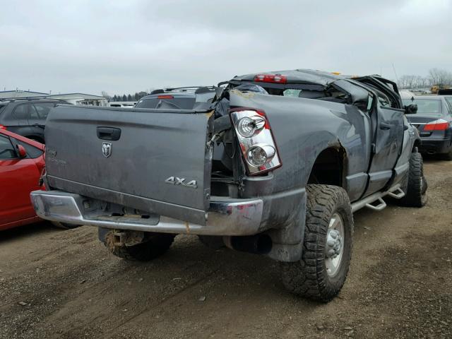 3D7KS28A07G820909 - 2007 DODGE RAM 2500 S GRAY photo 4