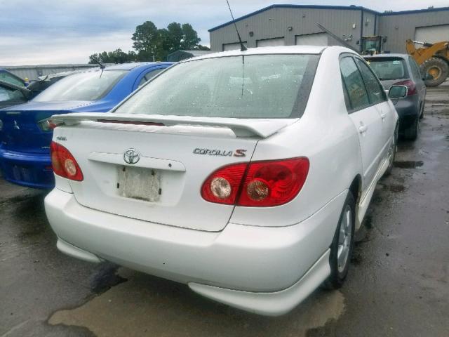 2T1BR32E05C550966 - 2005 TOYOTA COROLLA CE WHITE photo 4