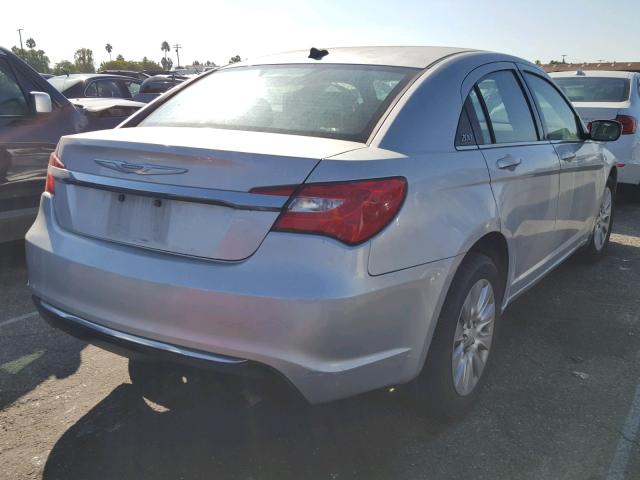 1C3CCBAB2CN191948 - 2012 CHRYSLER 200 LX SILVER photo 4