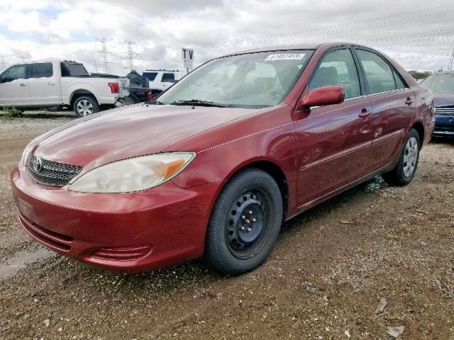 4T1BE32K52U032461 - 2002 TOYOTA CAMRY LE RED photo 2