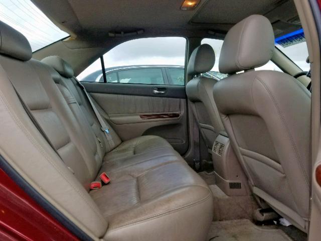 4T1BE32K52U032461 - 2002 TOYOTA CAMRY LE RED photo 6