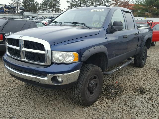 3D7KS28D15G829741 - 2005 DODGE RAM 2500 S BLUE photo 2