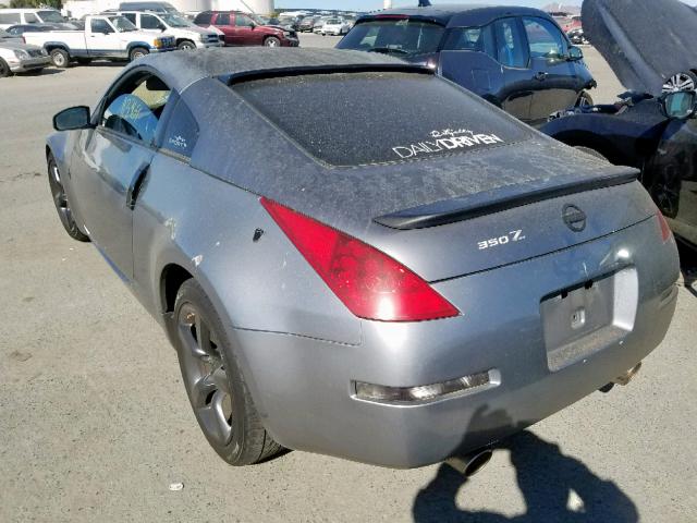 JN1AZ34D96M312654 - 2006 NISSAN 350Z COUPE GRAY photo 3