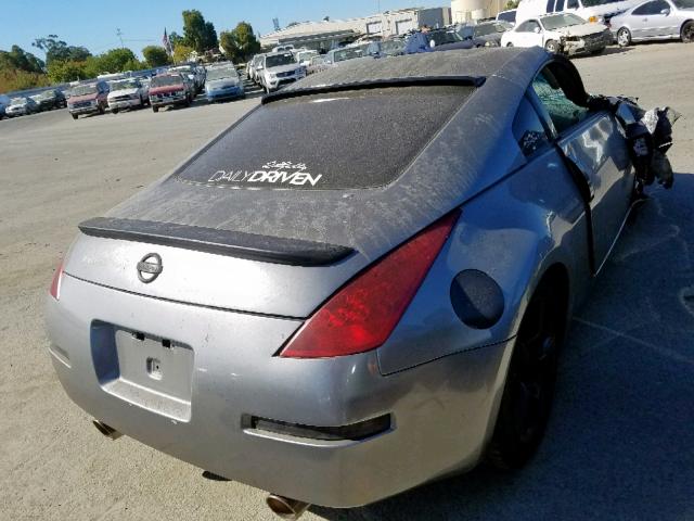 JN1AZ34D96M312654 - 2006 NISSAN 350Z COUPE GRAY photo 4