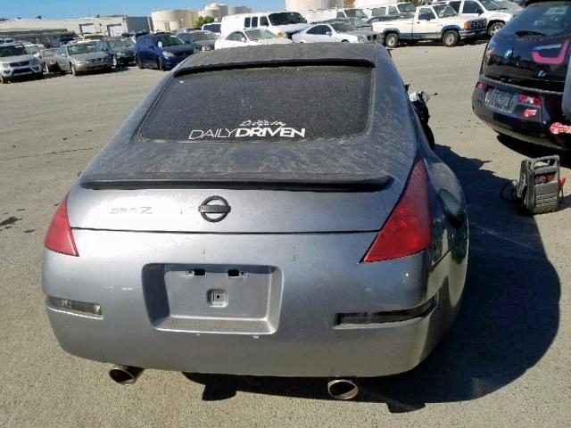 JN1AZ34D96M312654 - 2006 NISSAN 350Z COUPE GRAY photo 6