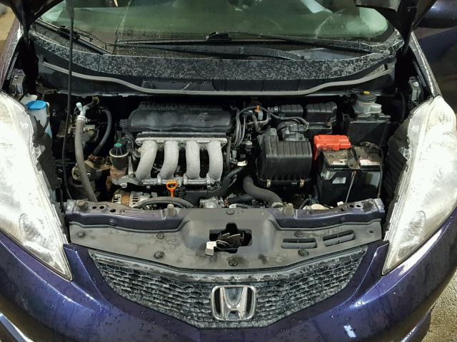 JHMGE8H45AC016215 - 2010 HONDA FIT SPORT BLACK photo 7