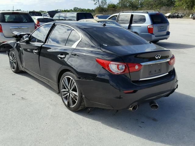 JN1BV7APXFM331882 - 2015 INFINITI Q50 BASE BLACK photo 3