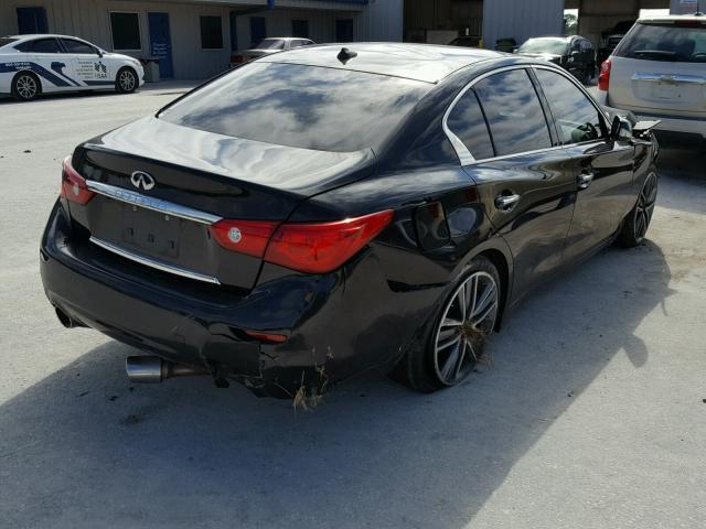 JN1BV7APXFM331882 - 2015 INFINITI Q50 BASE BLACK photo 4