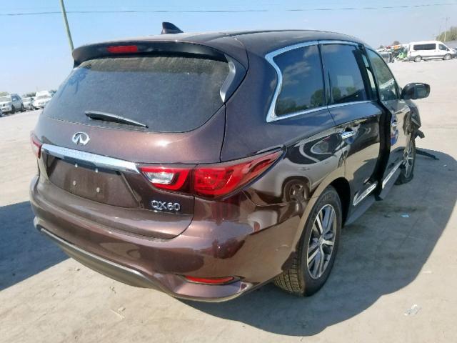 5N1DL0MN4LC506511 - 2020 INFINITI QX60 LUXE BROWN photo 4