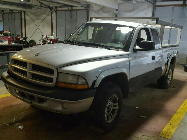 1D7GG32N43S350539 - 2003 DODGE DAKOTA SPO SILVER photo 2