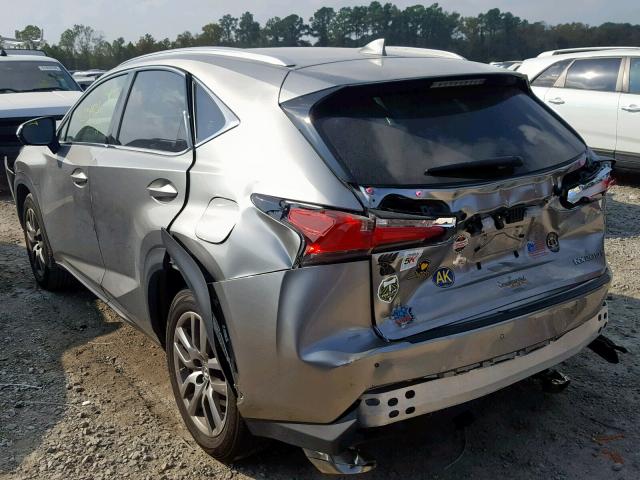 JTJYARBZ8G2048471 - 2016 LEXUS NX 200T SILVER photo 3