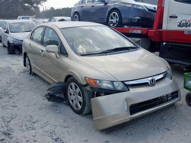 1HGFA16597L081509 - 2007 HONDA CIVIC LX GOLD photo 1