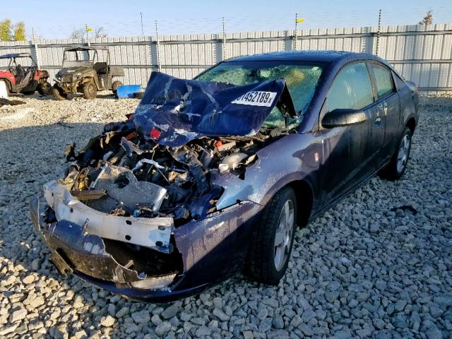 1G8AW18B47Z133343 - 2007 SATURN ION LEVEL BLUE photo 2