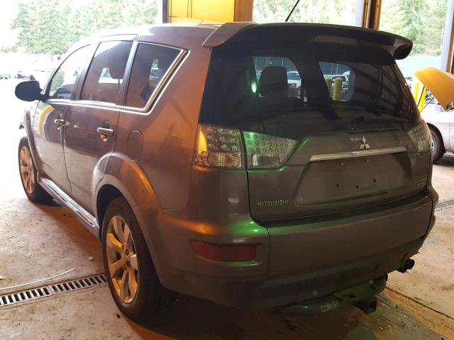 JA4JT5AX2CU017944 - 2012 MITSUBISHI OUTLANDER GRAY photo 3