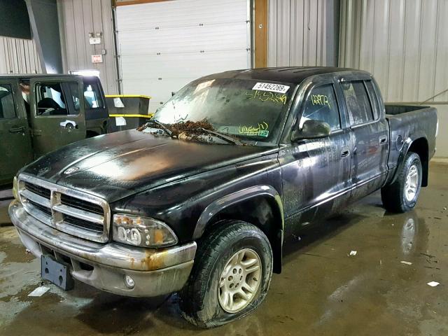 1B7GG2AN21S205356 - 2001 DODGE DAKOTA QUA BLACK photo 2