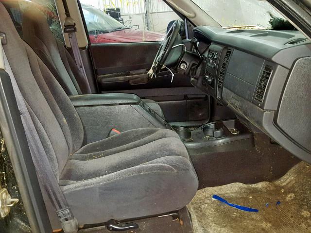 1B7GG2AN21S205356 - 2001 DODGE DAKOTA QUA BLACK photo 5