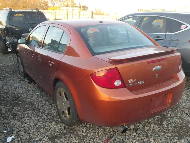 1G1AM55B867699824 - 2006 CHEVROLET COBALT SS ORANGE photo 3