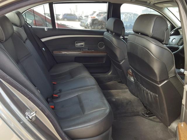 WBAHN83556DT62303 - 2006 BMW 750 LI GRAY photo 6