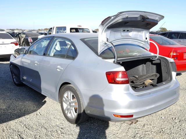 3VW2K7AJ8FM202221 - 2015 VOLKSWAGEN JETTA BASE Արծաթագույն լուսանկար 3