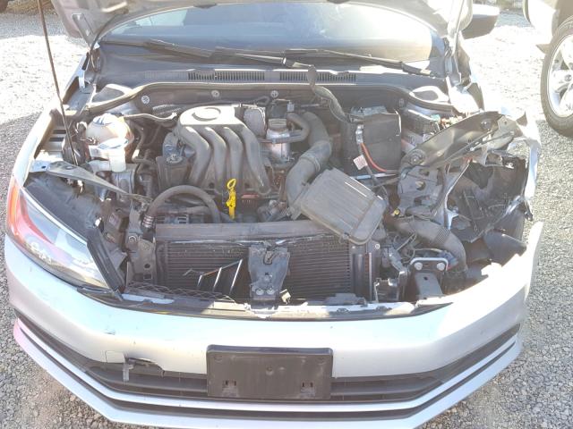 3VW2K7AJ8FM202221 - 2015 VOLKSWAGEN JETTA BASE Արծաթագույն լուսանկար 7