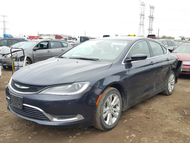 1C3CCCABXHN506508 - 2017 CHRYSLER 200 LIMITE BLUE photo 2