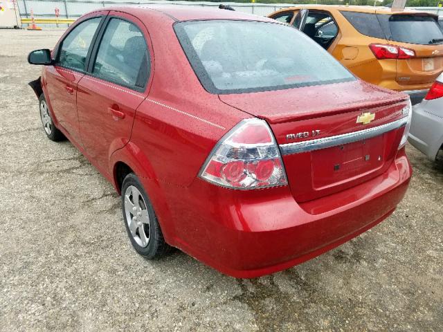 KL1TD5DEXBB217641 - 2011 CHEVROLET AVEO LS RED photo 3