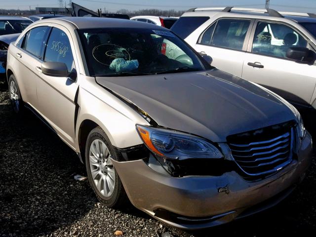 1C3CCBAB3EN206444 - 2014 CHRYSLER 200 LX BEIGE photo 1