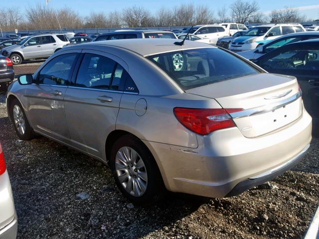 1C3CCBAB3EN206444 - 2014 CHRYSLER 200 LX BEIGE photo 3