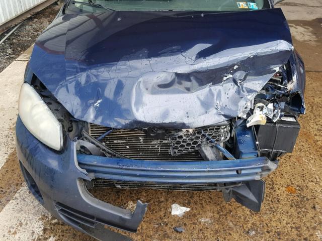 1B3EL46X46N278857 - 2006 DODGE STRATUS SX BLUE photo 7