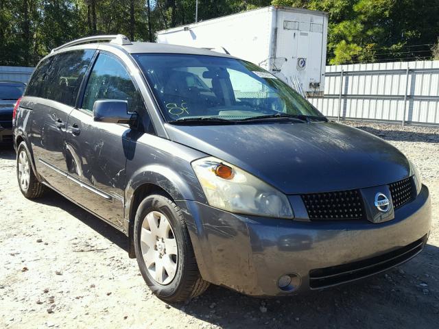 5N1BV28U25N119834 - 2005 NISSAN QUEST S GRAY photo 1