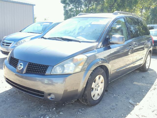 5N1BV28U25N119834 - 2005 NISSAN QUEST S GRAY photo 2