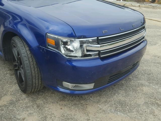 2FMGK5C82DBD09217 - 2013 FORD FLEX SEL BLUE photo 9