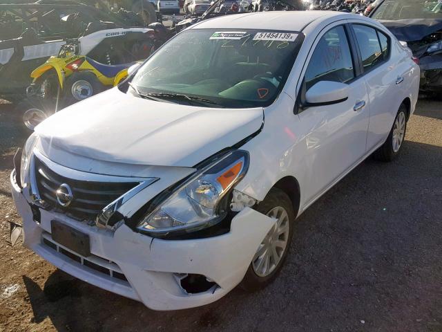 3N1CN7AP3KL853973 - 2019 NISSAN VERSA S WHITE photo 2