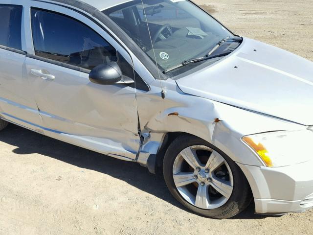 1B3CB4HA1AD650642 - 2010 DODGE CALIBER SX SILVER photo 9