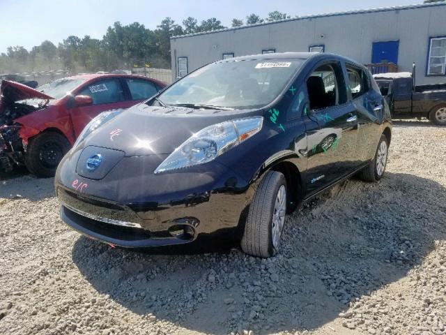 1N4AZ0CP8FC327875 - 2015 NISSAN LEAF S BLACK photo 2