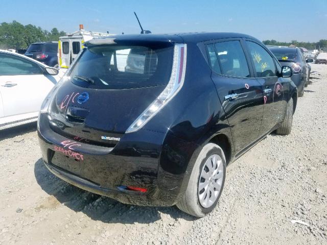 1N4AZ0CP8FC327875 - 2015 NISSAN LEAF S BLACK photo 4