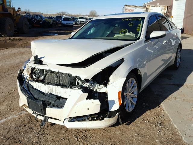 1G6AX5SX6E0162412 - 2014 CADILLAC CTS LUXURY CREAM photo 2