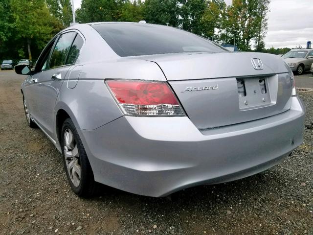 1HGCP36878A035729 - 2008 HONDA ACCORD EXL SILVER photo 3