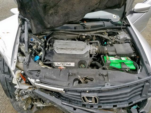 1HGCP36878A035729 - 2008 HONDA ACCORD EXL SILVER photo 7