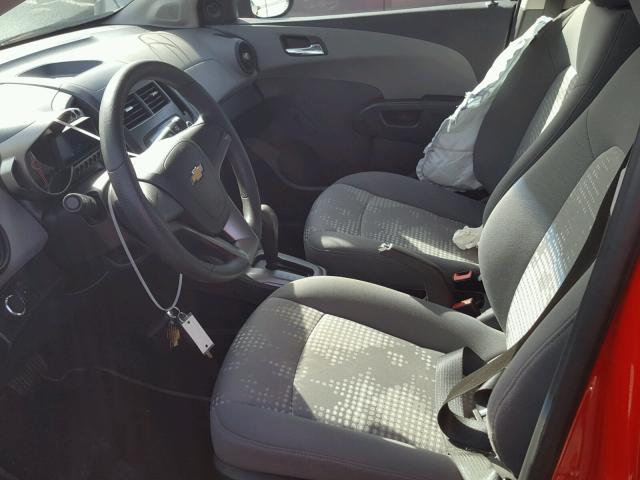 1G1JA5SH2C4115416 - 2012 CHEVROLET SONIC LS RED photo 5