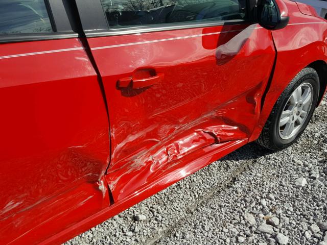 1G1JA5SH2C4115416 - 2012 CHEVROLET SONIC LS RED photo 9